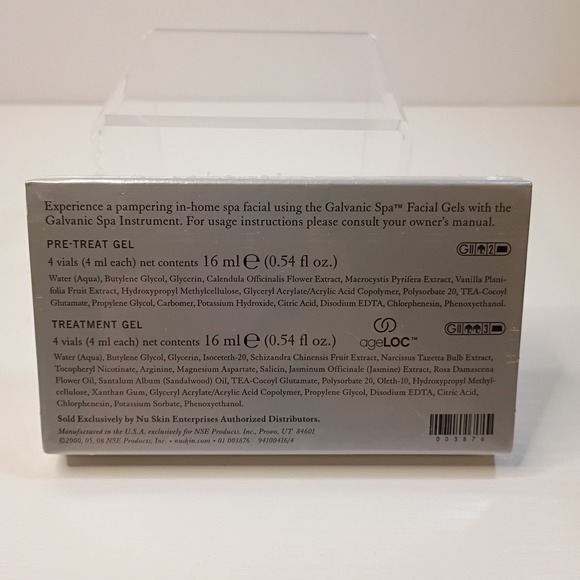 Nu Skin AgeLOC GALVANIC SPA Facial Gels Sealed Pre-Treat & Treatment New In Box - Picture 3 of 4